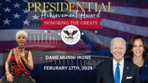 Read more about the article Dame Munni Irone, the founder of the Art 4 Awards Organisation, will be honoured with the President’s Volunteer Service Award.
